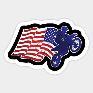 Motocross Flag Sticker